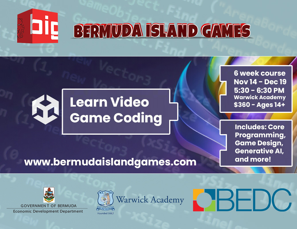 Bermuda Island Games: Video Game Coding Course - BEDC